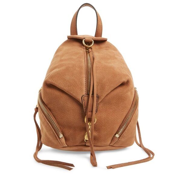 Rebecca Minkoff Mini Julian Nubuck Leather Convertible Backpack - Picture 2 of 15